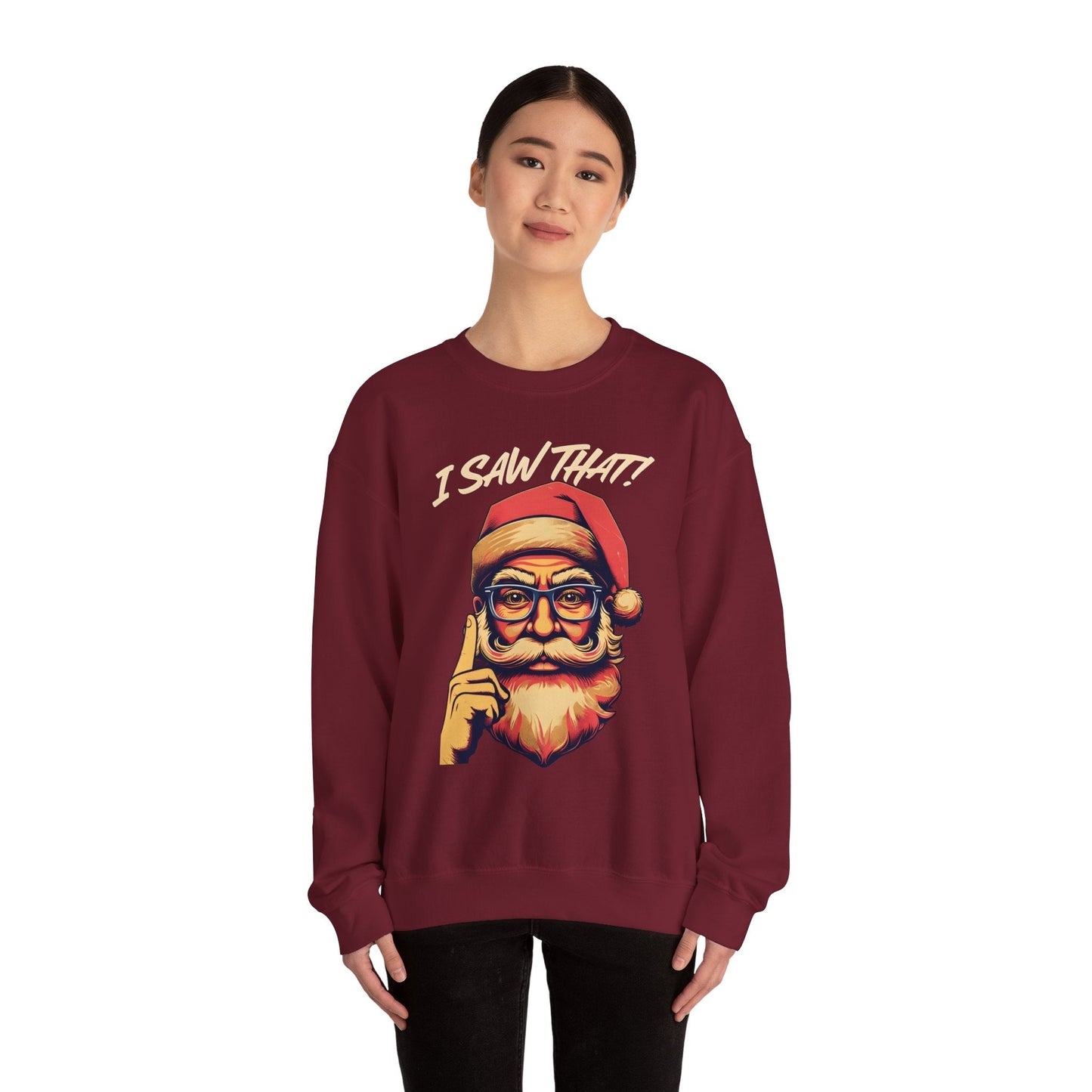 Santa 'I saw that' Sweatshirt - 27700829526777406155