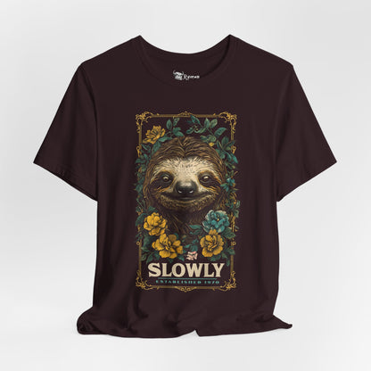 Slowly Sloth Tee - 17299543168470908448
