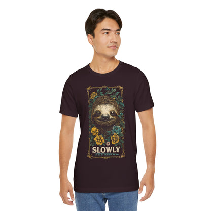 Slowly Sloth Tee - 17299543168470908448