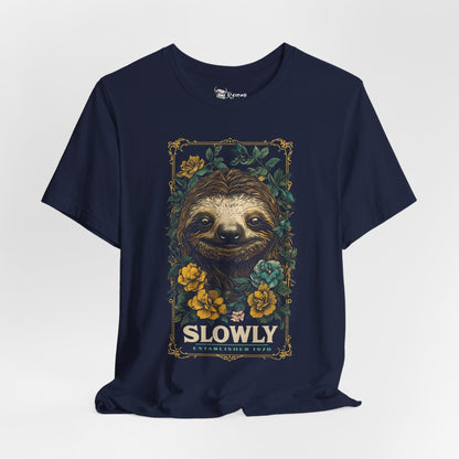 Slowly Sloth Tee - 17299543168470908448