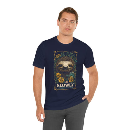 Slowly Sloth Tee - 15161337385195008730