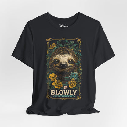 Slowly Sloth Tee - 17299543168470908448