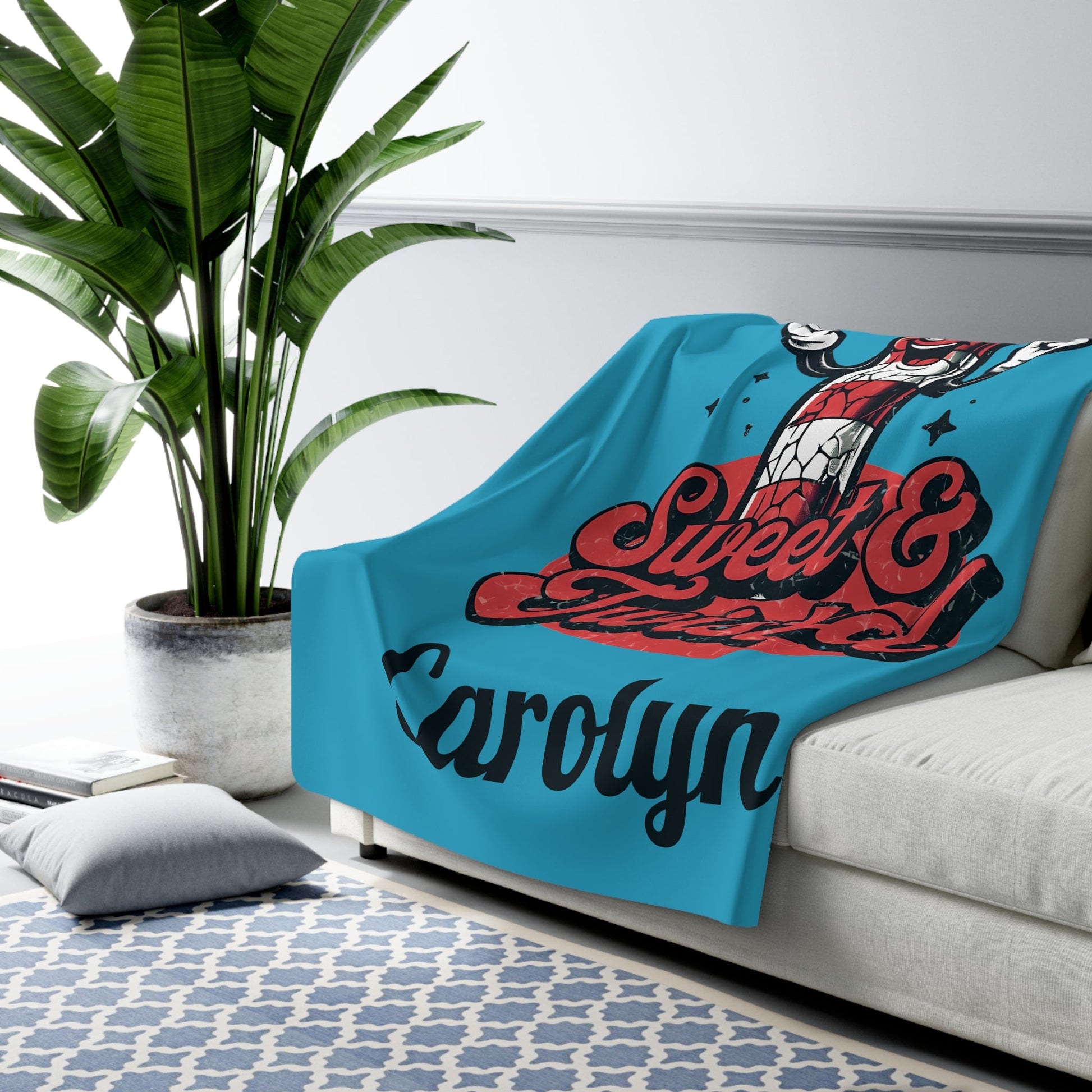 Sweet & Twisted Sherpa Fleece Blanket - 15442088531024018569