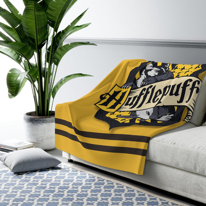 Wizard Gold Sherpa Fleece Blanket - 32281439065986717939