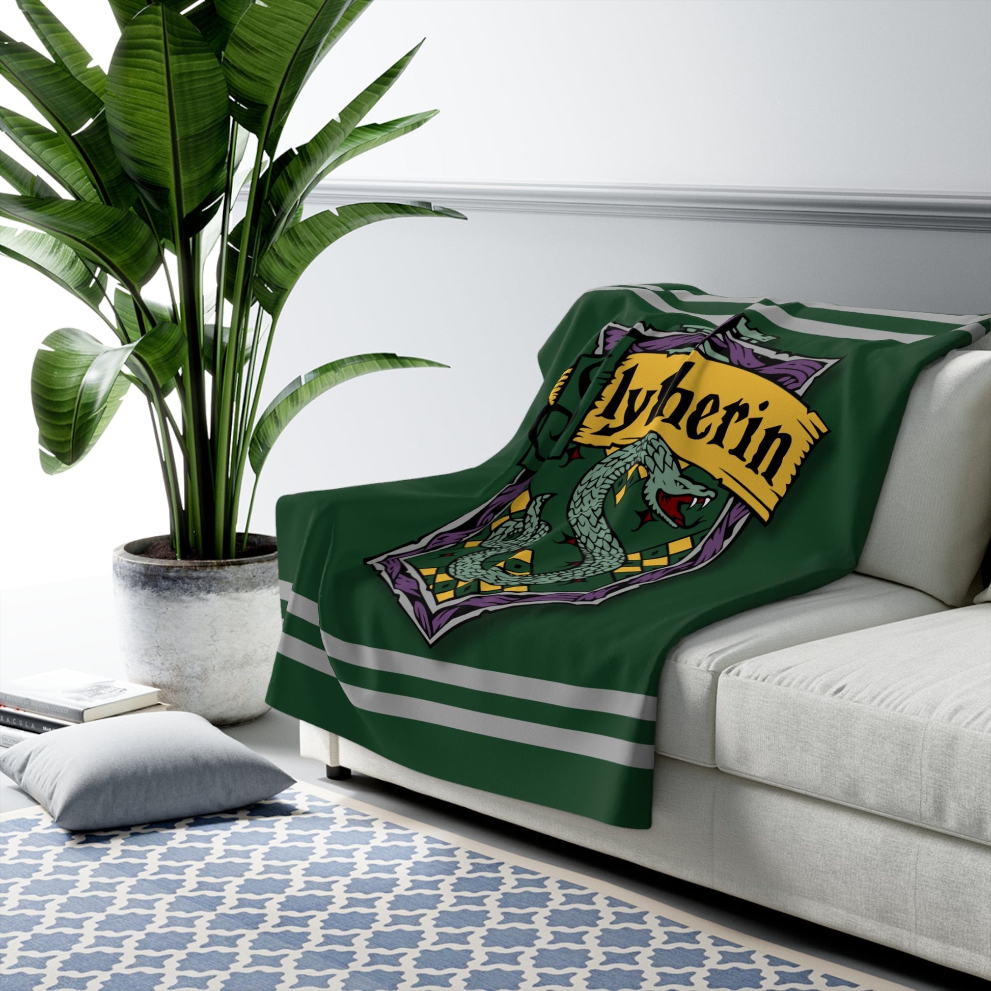 Wizard Green Sherpa Fleece Blanket - 21620131608794644284