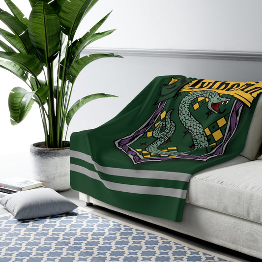 Wizard Green Sherpa Fleece Blanket - 24890616636159300126