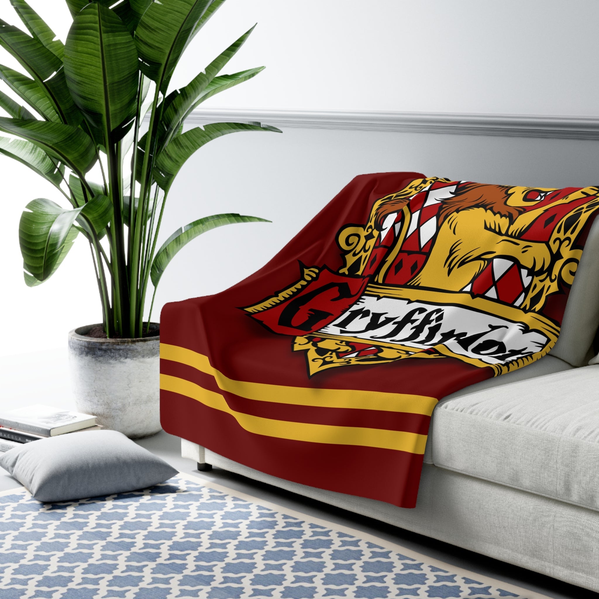 Wizard Maroon Sherpa Blanket - 33908054798959594375